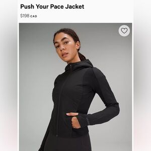 Pace yourself Lululemon jacket size 4